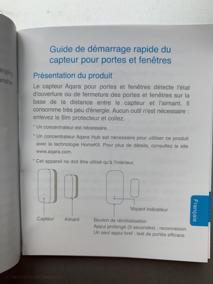 Le mode d'emploi du Xiaomi Aqara Capteur détecteur d'ouverture et fermeture pour portes et fenêtres - 4